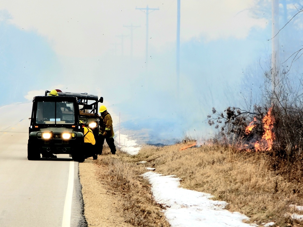 2022 prescribed burn operations at Fort McCoy