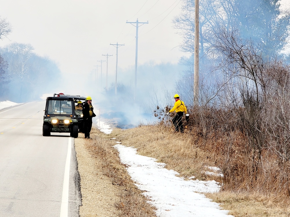 2022 prescribed burn operations at Fort McCoy