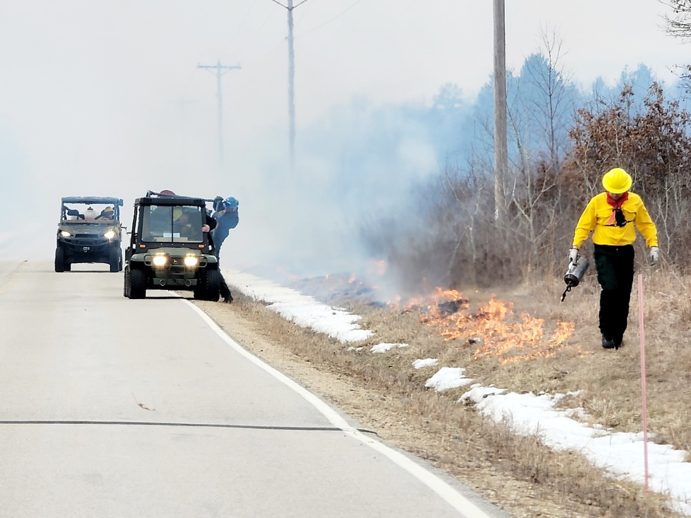 2022 prescribed burn operations at Fort McCoy