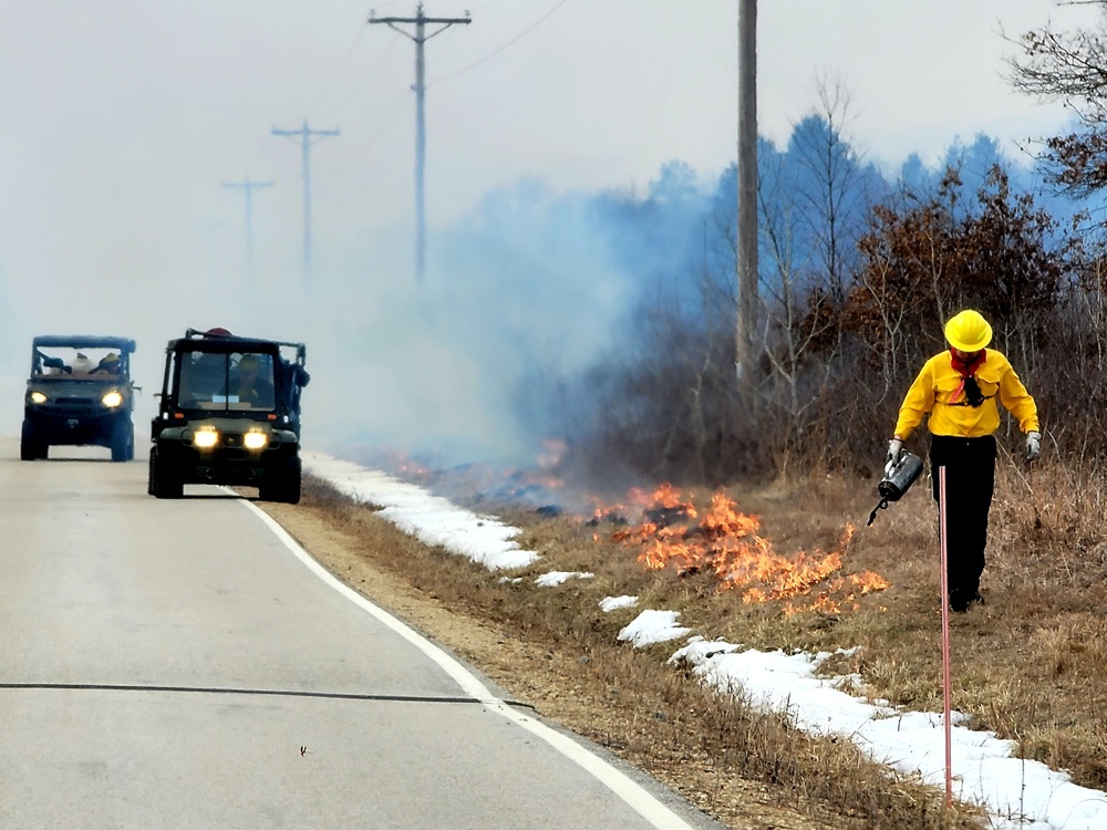2022 prescribed burn operations at Fort McCoy