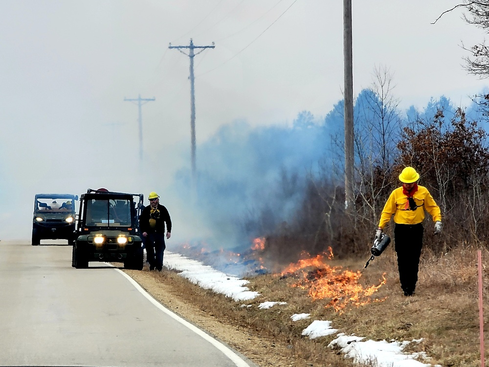 2022 prescribed burn operations at Fort McCoy