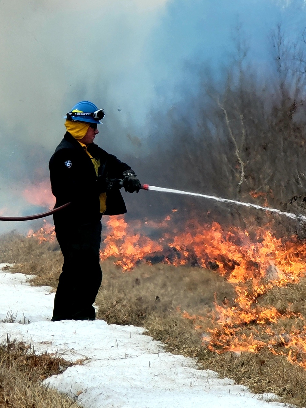 2022 prescribed burn operations at Fort McCoy