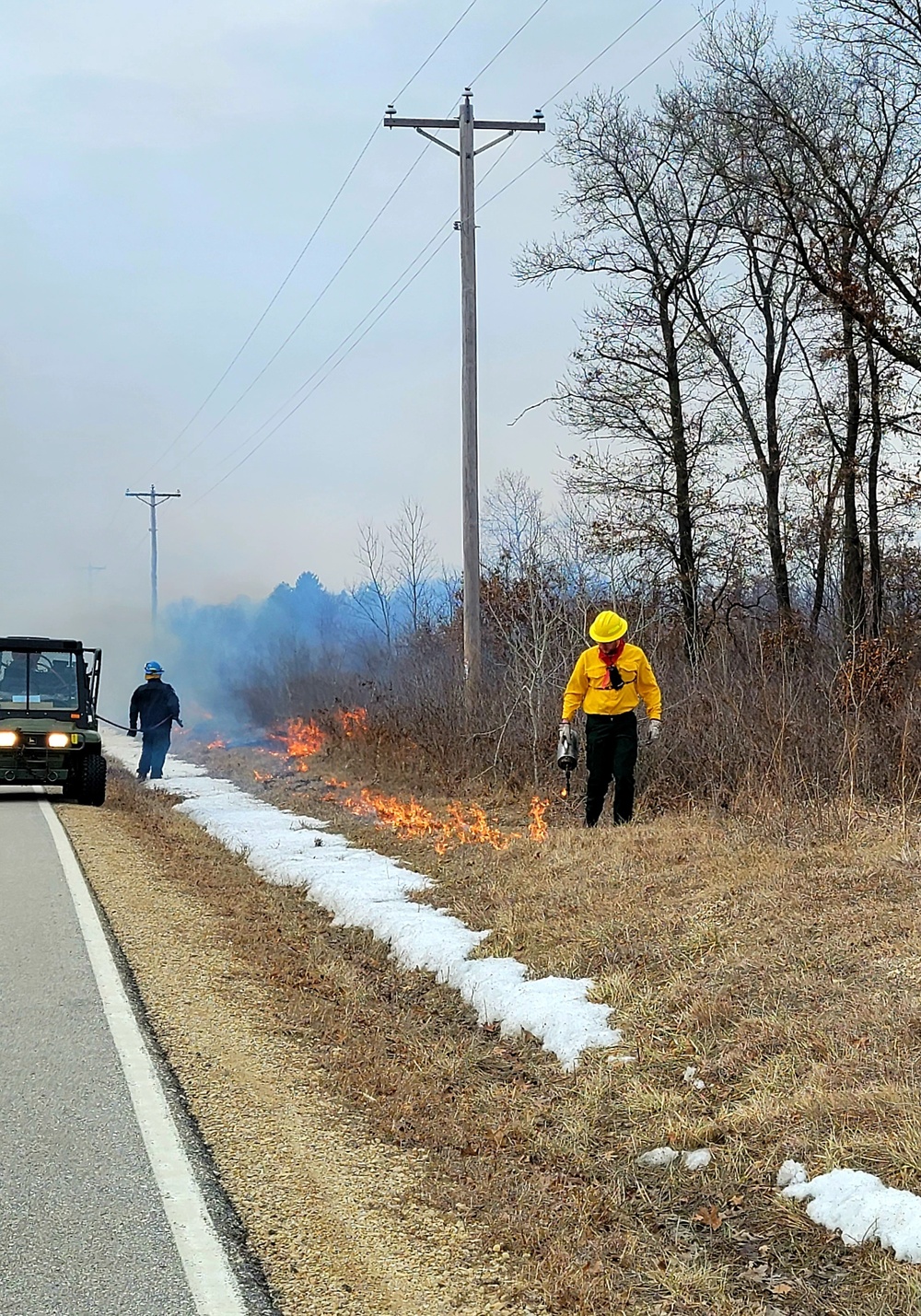 2022 prescribed burn operations at Fort McCoy