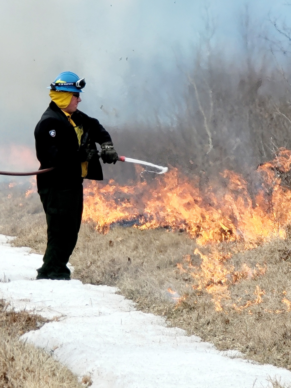 2022 prescribed burn operations at Fort McCoy