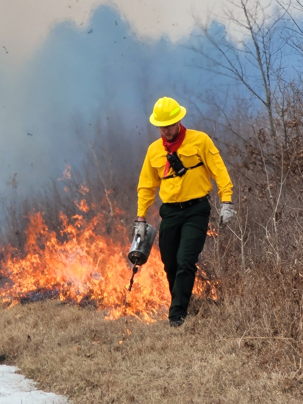 2022 prescribed burn operations at Fort McCoy