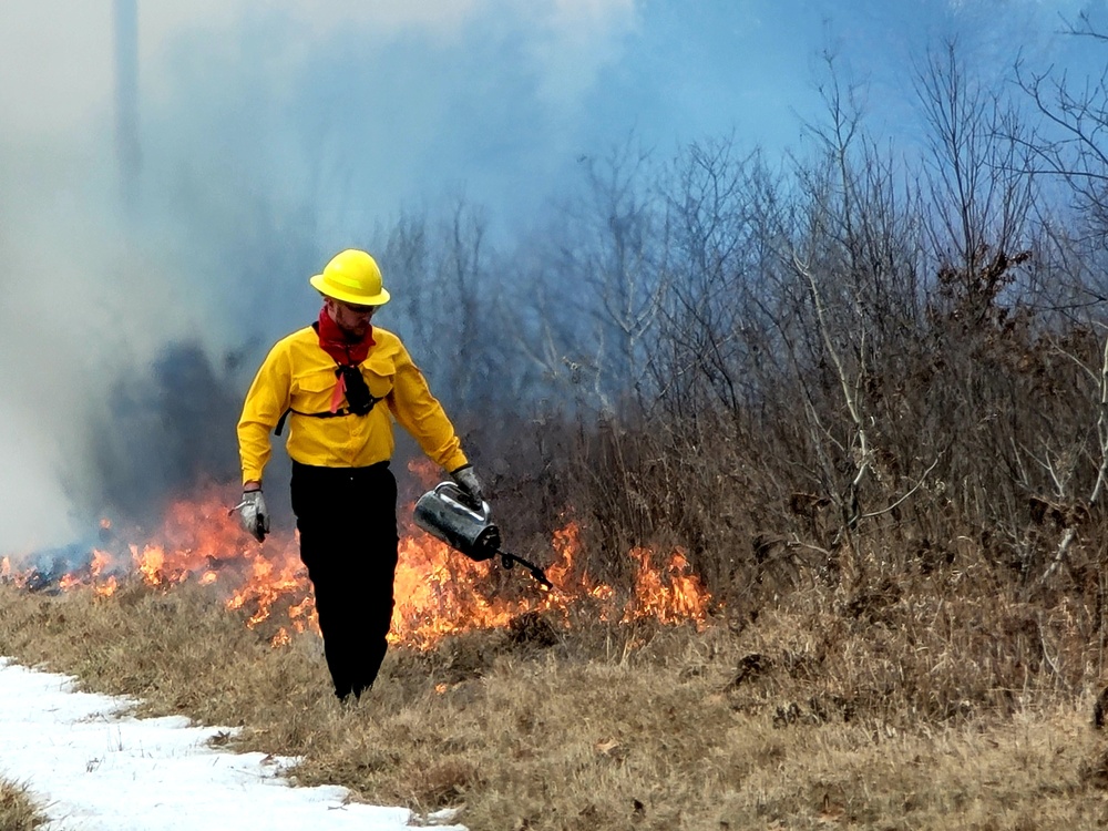 2022 prescribed burn operations at Fort McCoy