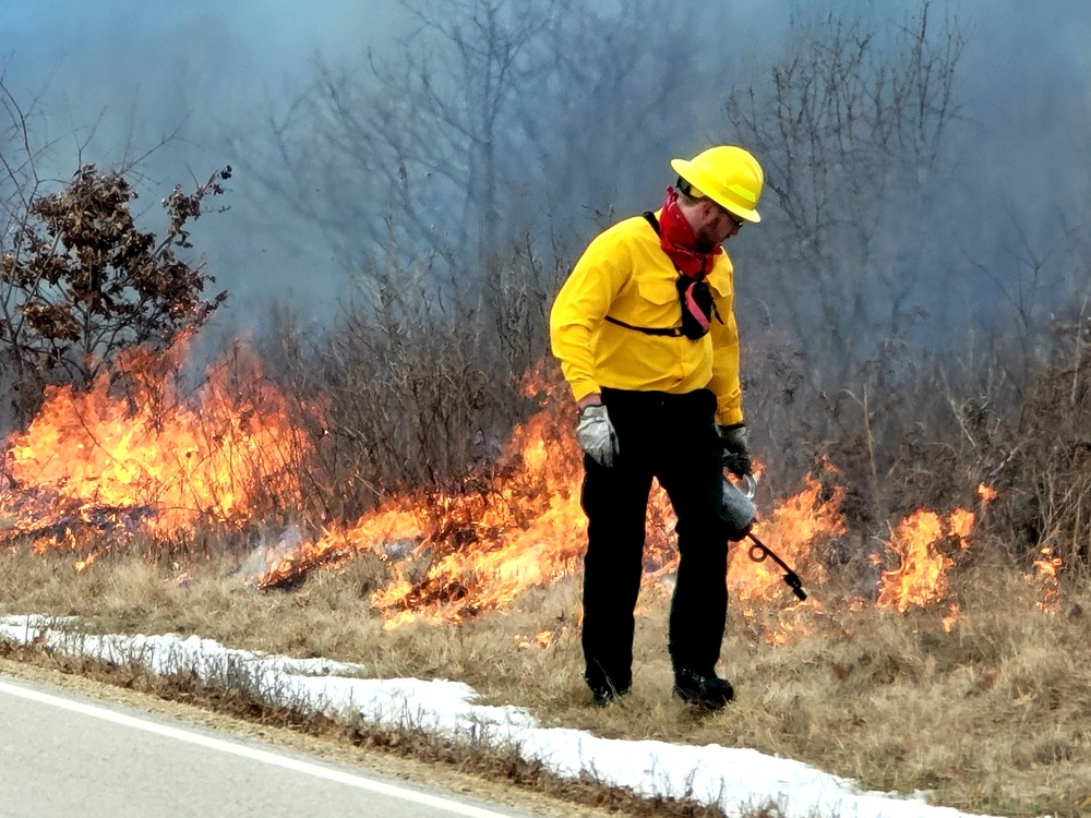2022 prescribed burn operations at Fort McCoy