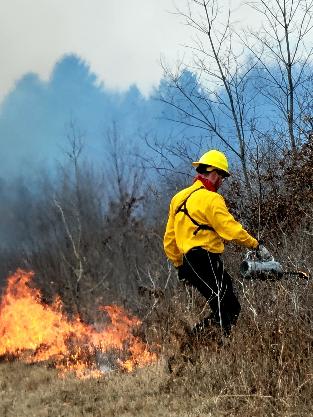 2022 prescribed burn operations at Fort McCoy