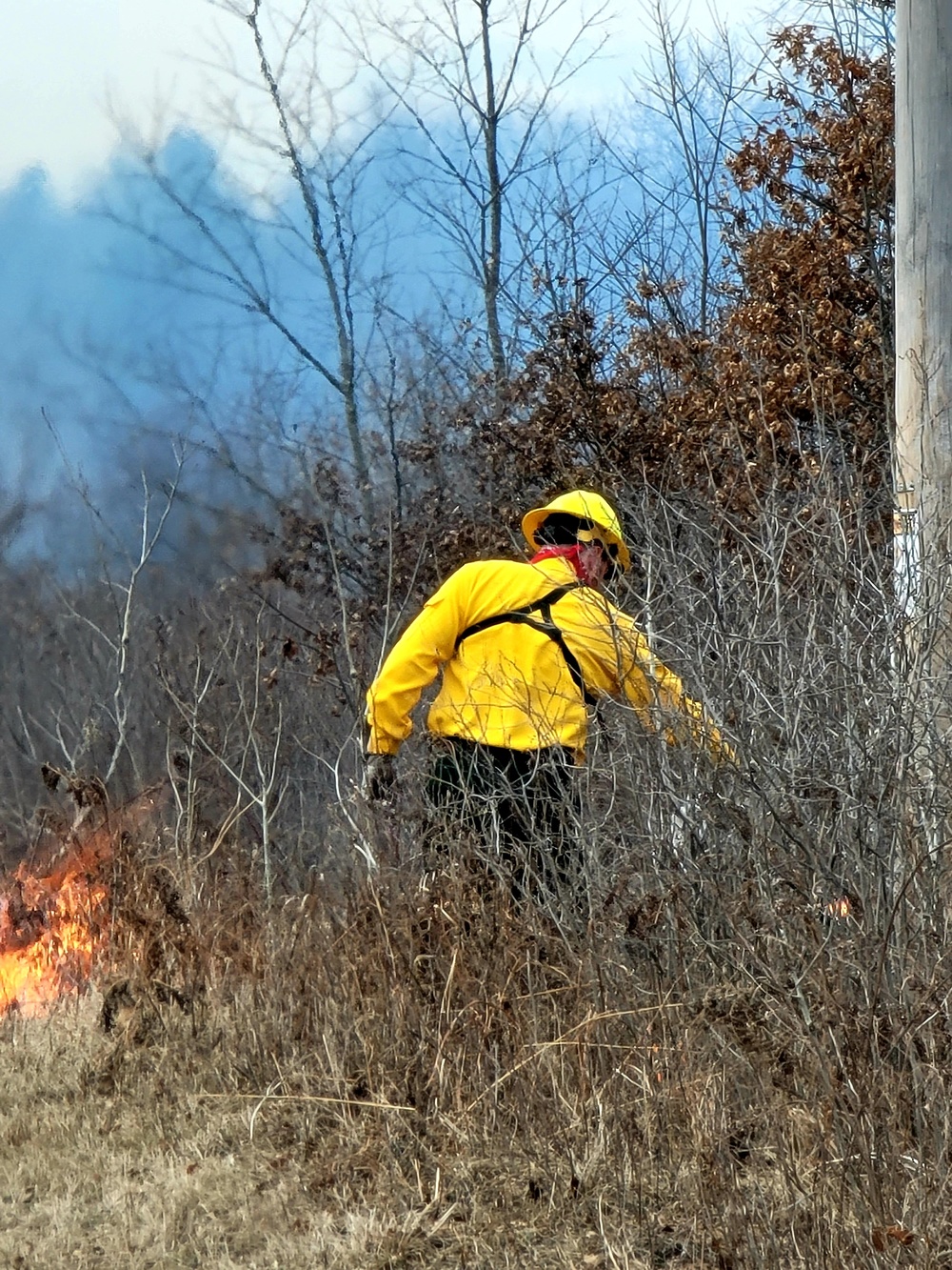 2022 prescribed burn operations at Fort McCoy