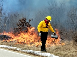 2022 prescribed burn operations at Fort McCoy