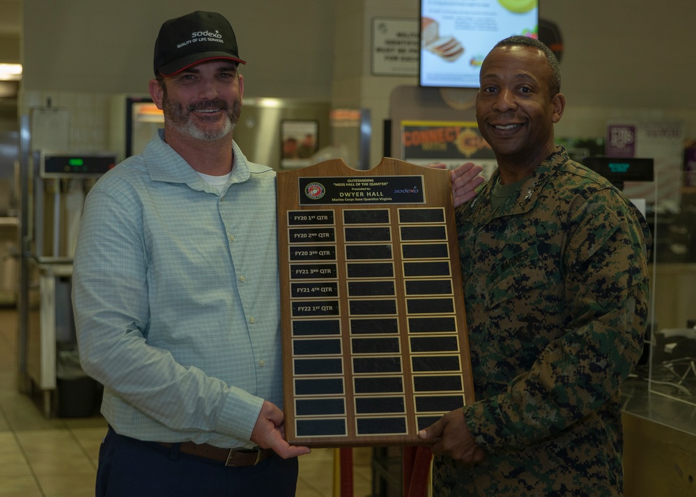 Dwyer Hall Receives Mess Hall of the Quarter