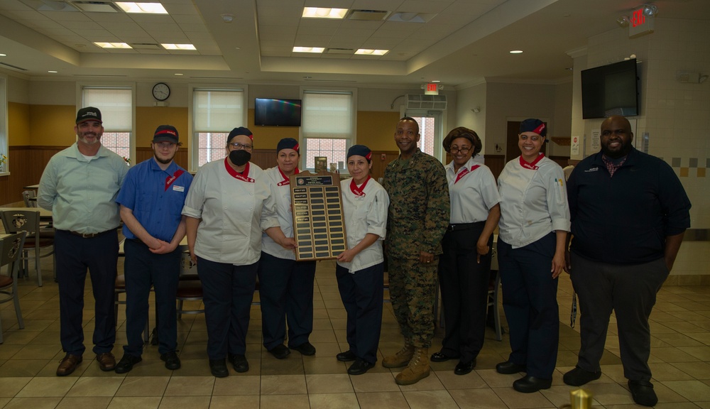 Dwyer Hall Receives Mess Hall of the Quarter