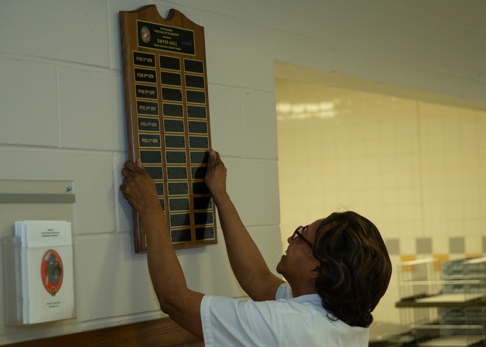 Dwyer Hall Receives Mess Hall of the Quarter