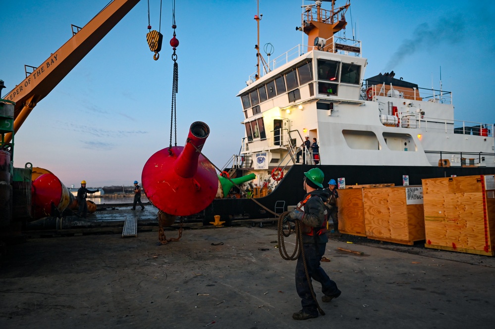 Coast Guard Cutter James Rankin conducts seasonal buoy swap