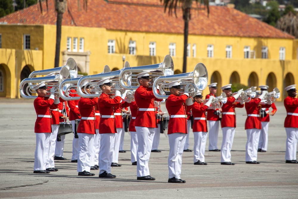 MCRD San Diego hosts a Battle Color Ceremony for 100th Anniversary