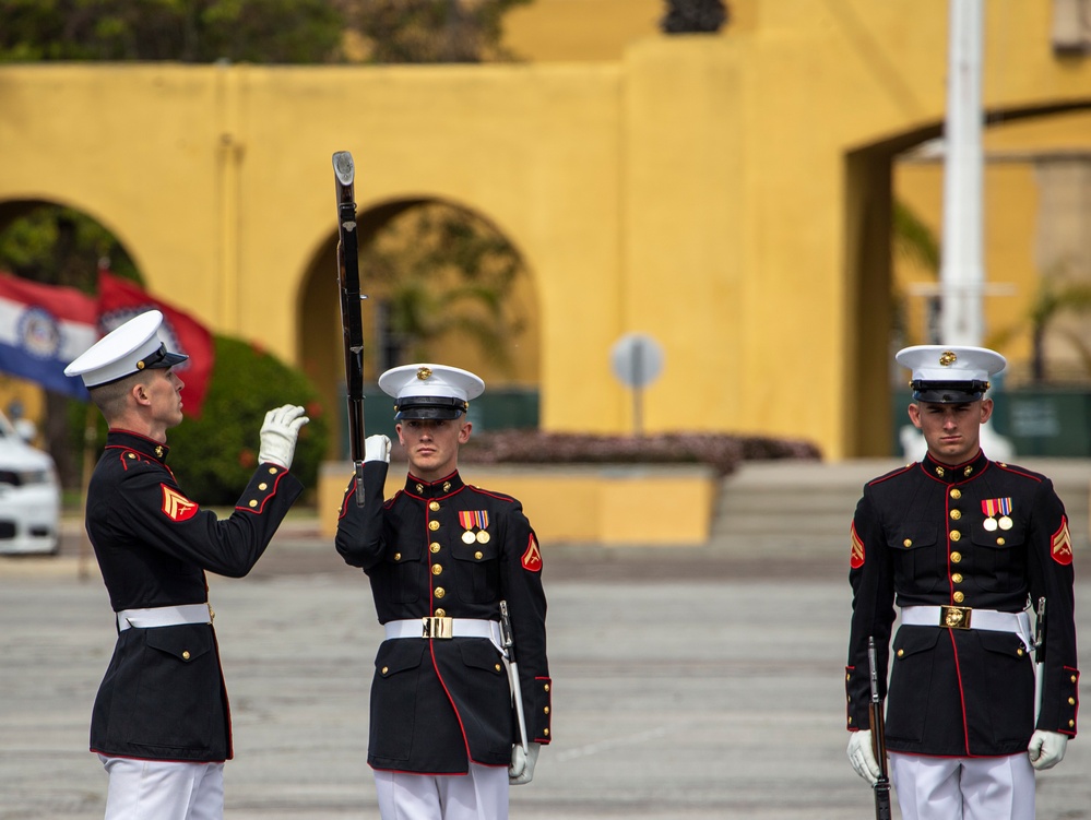 MCRD San Diego hosts a Battle Color Ceremony for 100th Anniversary