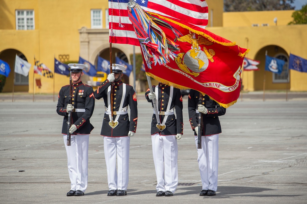 MCRD San Diego hosts a Battle Color Ceremony for 100th Anniversary