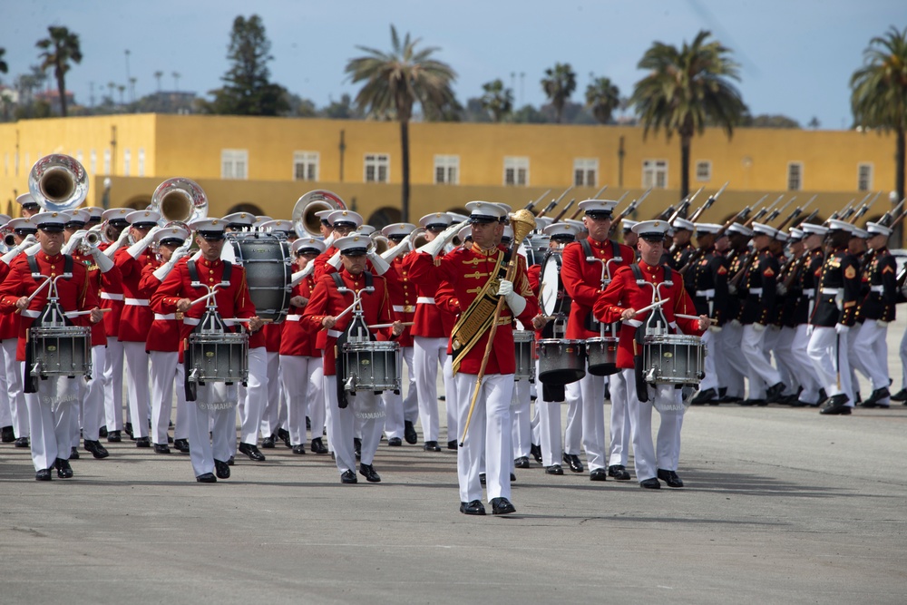 MCRD San Diego hosts a Battle Color Ceremony for 100th Anniversary