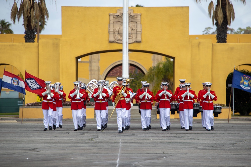 MCRD San Diego hosts a Battle Color Ceremony for 100th Anniversary