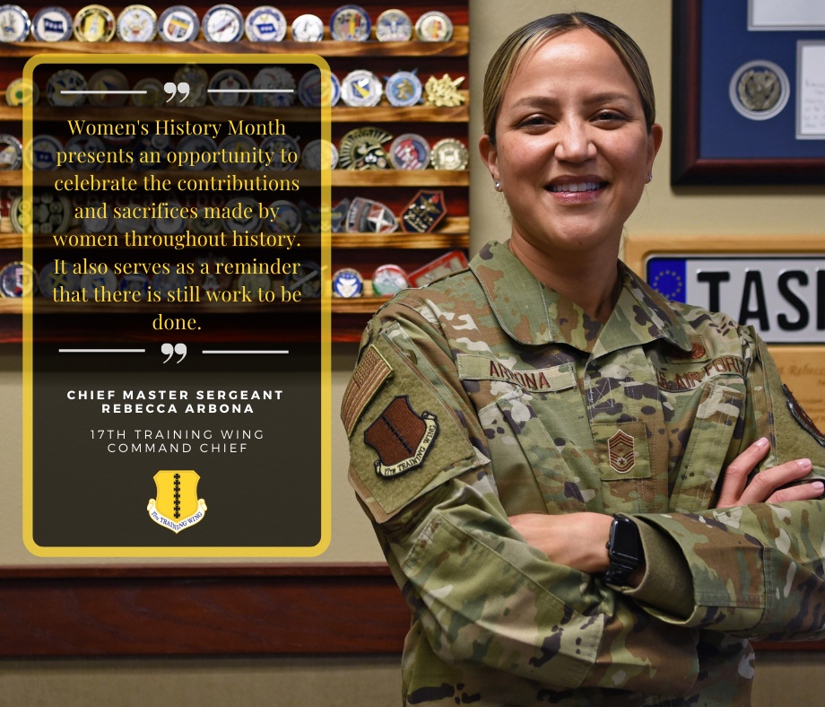 Women's History Month Featuring Chief Master Sgt. Rebecca Arbona