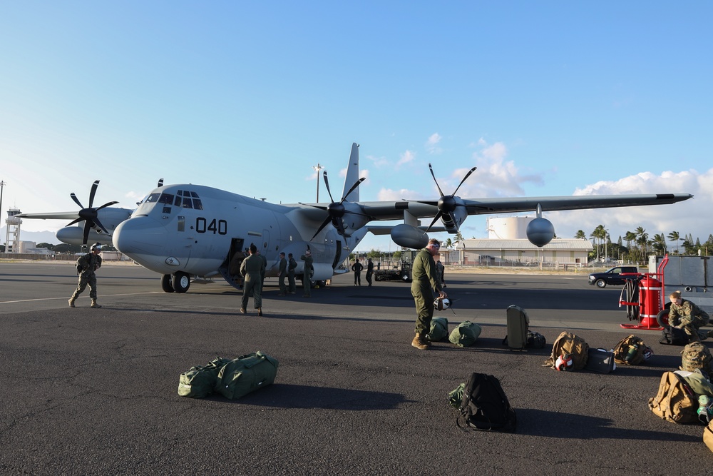 KC-130J Hercules Transports Marines To Hawaii