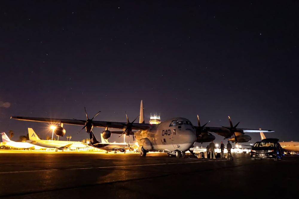 KC-130J Super Hercules Transports Marines to Hawaii