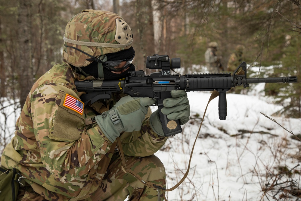 Alaska Army National Guard A-Co., 297th IN BN conducts STX at Alcantra armory