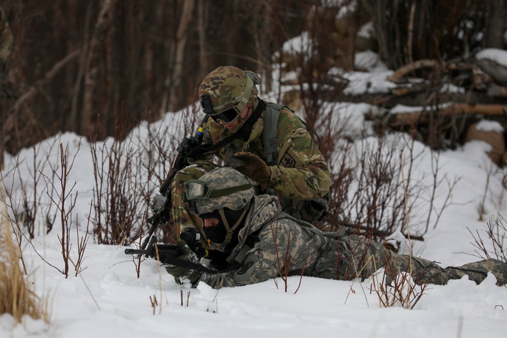 Alaska Army National Guard A-Co., 297th IN BN conducts STX at Alcantra armory