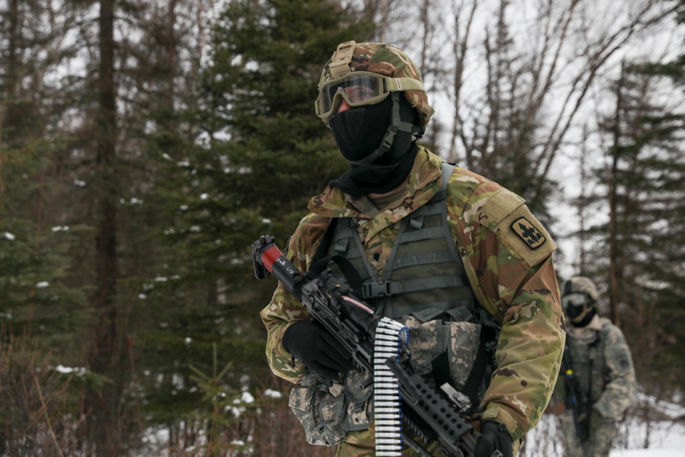 Alaska Army National Guard A-Co., 297th IN BN conducts STX at Alcantra armory