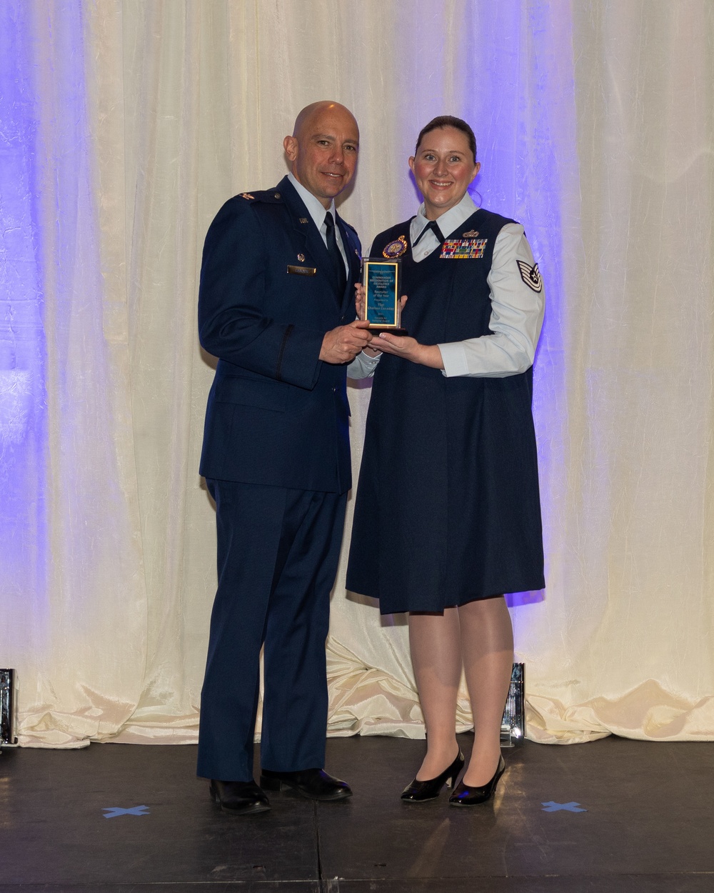 Recruiter of the Year award presented to Tech. Sgt. Chelsea Canaday