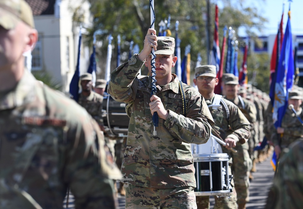 Keesler Airmen participate in local parade