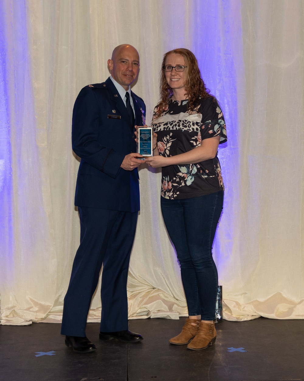 Unit Career Advisor of the Year award presented to Master Sgt. Sabrina Norris