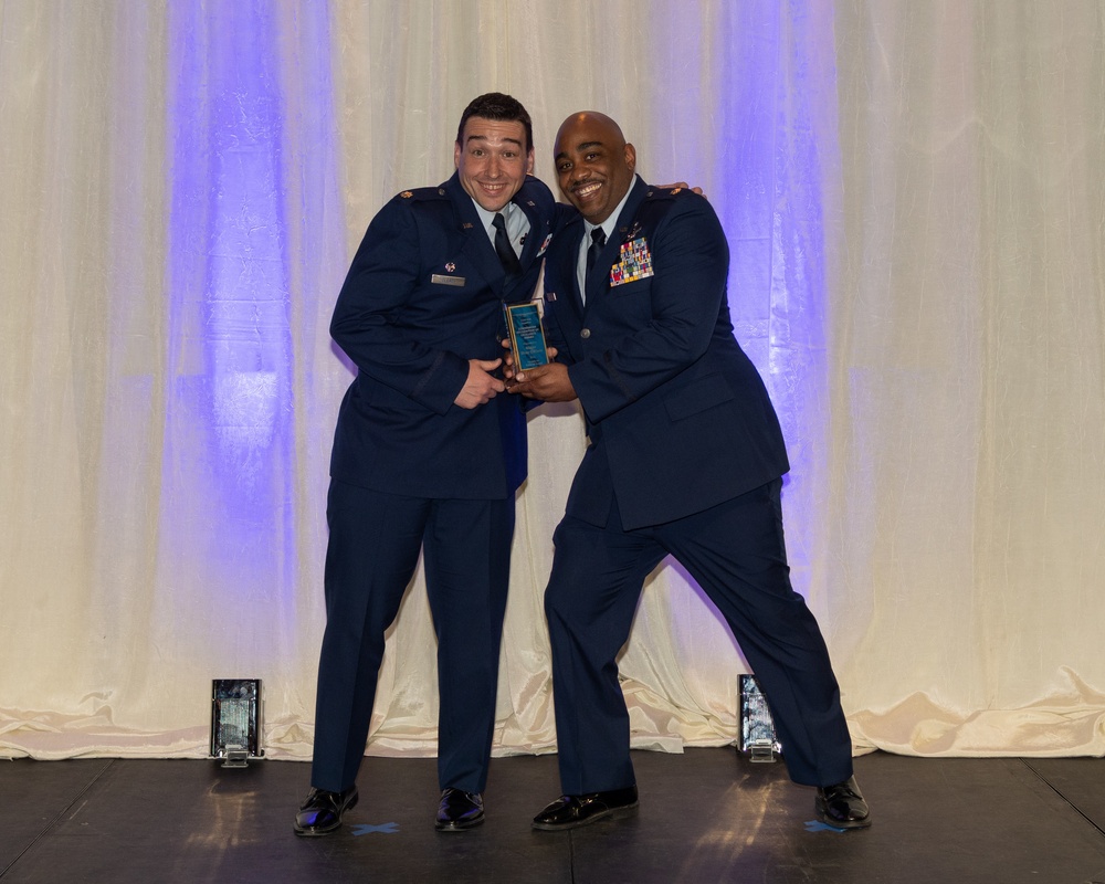 Intelligence Squadron Commander's Excellence Award presented to Maj. Shay Gilliam