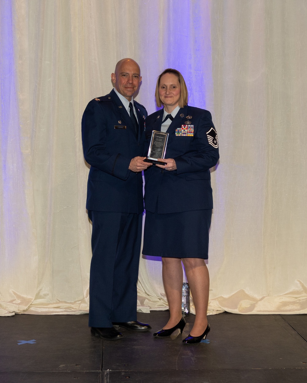 Nevada State Headquarters Commander's Excellence Award presented to Master Sgt. Sherri Clark