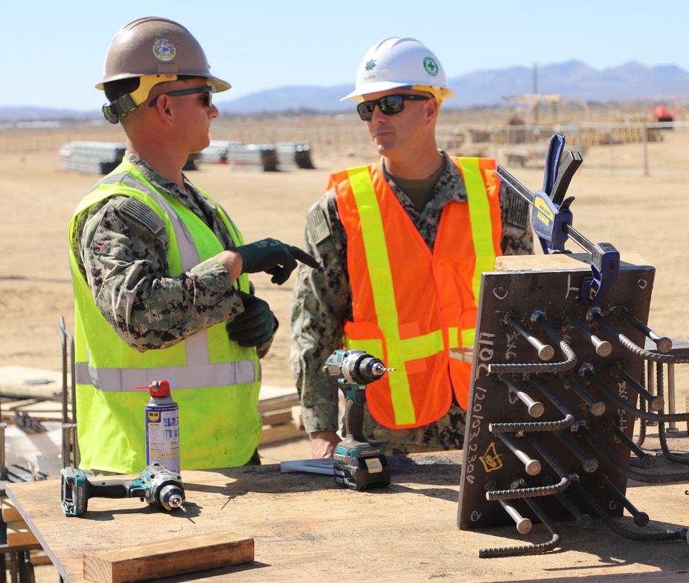 U.S. Navy Seabees with NMCB-5 participate in Seabee Skills Mentoring Program