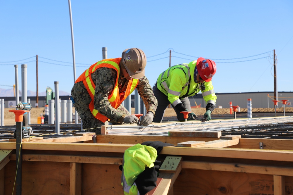 U.S. Navy Seabees with NMCB-5 participate in Seabee Skills Mentoring Program