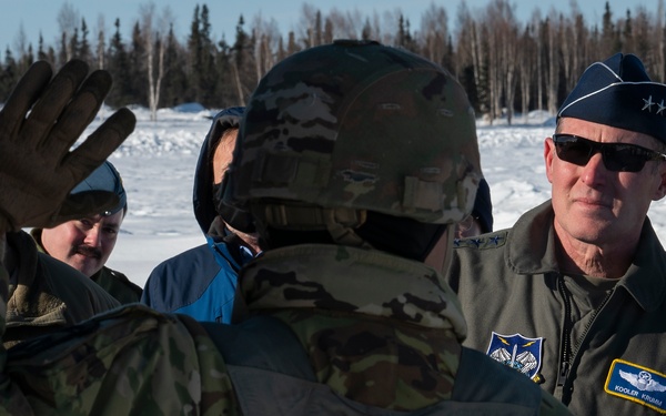 ALCOM, ANR leaders visit Eielson for ARCTIC EDGE 2022