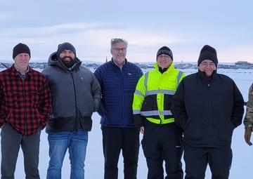 Mr. Pinkham with the Nome Harbor project management team