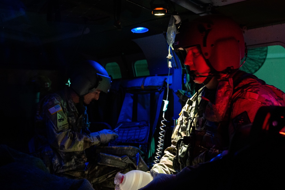 U.S. Army Flight Paramedics conduct Critical Care Training