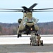 CH-47 aircrew, 89B ASC students conduct sling-load training at Fort McCoy