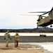 CH-47 aircrew, 89B ASC students conduct sling-load training at Fort McCoy