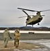 CH-47 aircrew, 89B ASC students conduct sling-load training at Fort McCoy