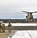 CH-47 aircrew, 89B ASC students conduct sling-load training at Fort McCoy