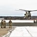 CH-47 aircrew, 89B ASC students conduct sling-load training at Fort McCoy
