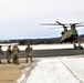 CH-47 aircrew, 89B ASC students conduct sling-load training at Fort McCoy