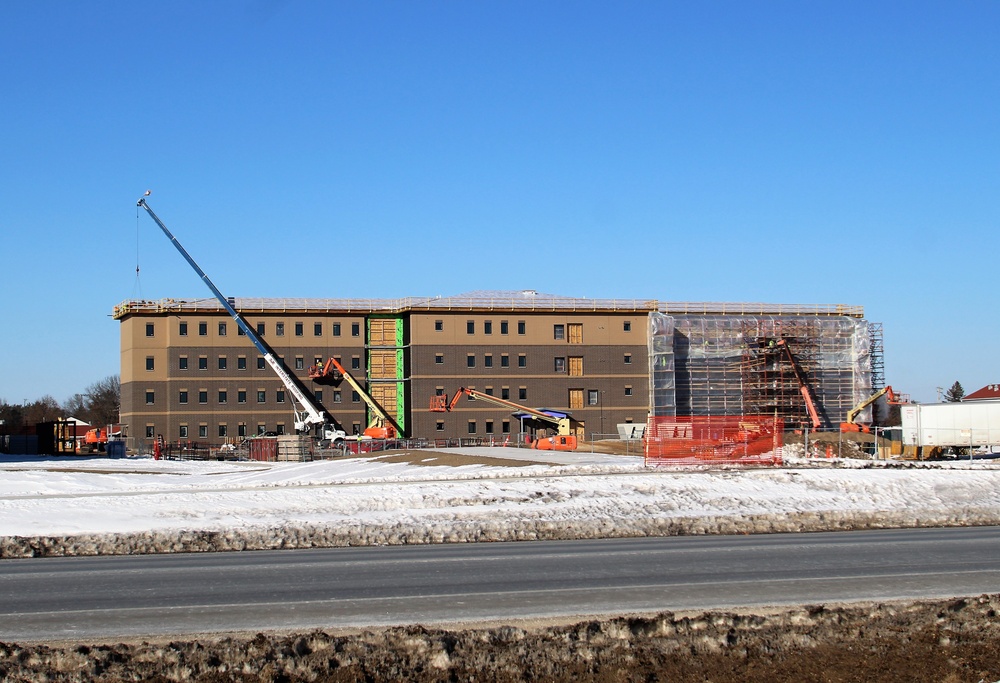 Barracks construction at Fort McCoy