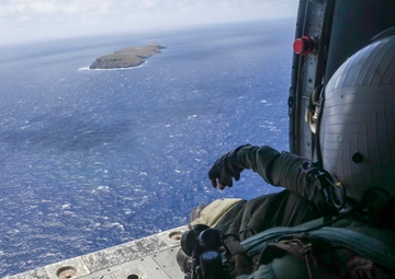 Helicopter Monitors Exercise