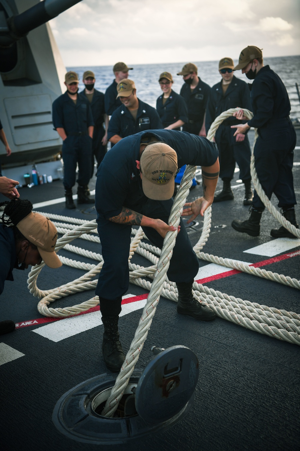 USS Momsen Sea and Anchor