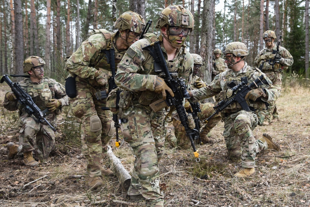 1-503rd, 173rd Airborne Brigade training at Grafenwoehr