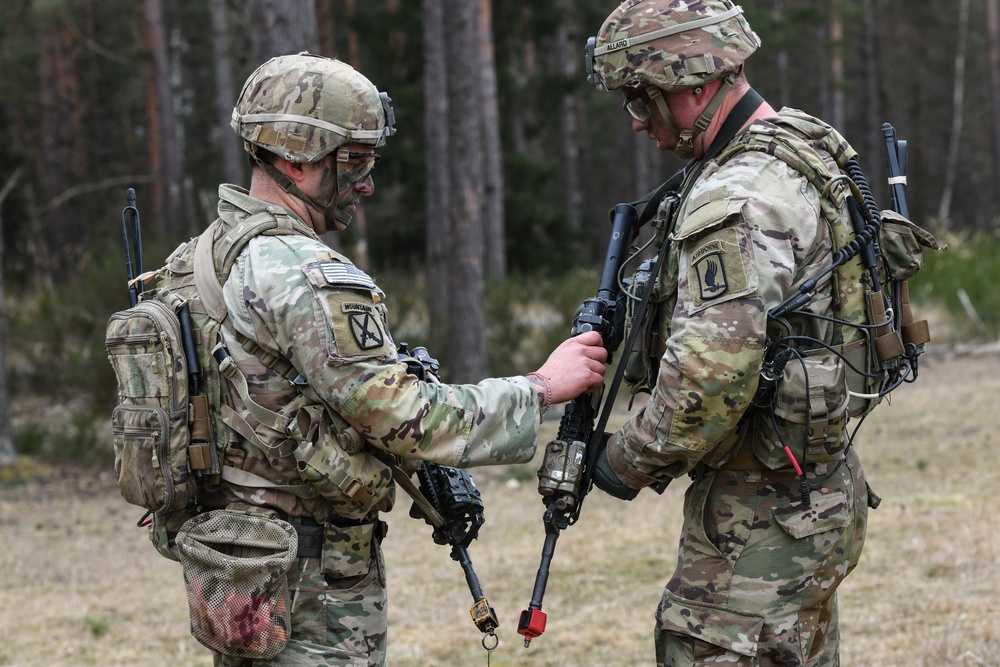 1-503rd, 173rd Airborne Brigade training at Grafenwoehr